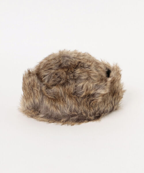 BEAMS HEART（ビームスハート）の「BEAMS HEART / パネル ロシアン帽（ハット・レディース・ブラウン/グレー・ONE SIZE）」の9枚目の写真