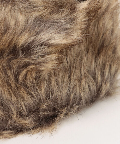 BEAMS HEART（ビームスハート）の「BEAMS HEART / パネル ロシアン帽（ハット・レディース・ブラウン/グレー・ONE SIZE）」の8枚目の写真