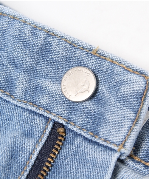 WHO'S WHO gallery（フーズフーギャラリー）の「【minddenim】クラッシュストレートデニム3（デニムパンツ・レディース・ライトブルー・MEDIUM/SMALL）」の13枚目の写真