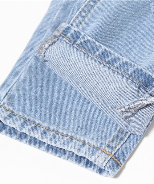 WHO'S WHO gallery（フーズフーギャラリー）の「【minddenim】クラッシュストレートデニム3（デニムパンツ・レディース・ライトブルー・MEDIUM/SMALL）」の8枚目の写真