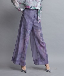 casane | マーブルペイントワイドパンツ(その他パンツ)