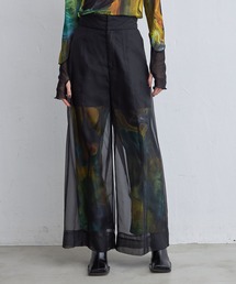 casane | マーブルペイントワイドパンツ(その他パンツ)