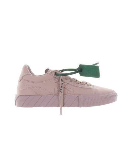 off white(オフホワイト)の「【Off-White】LOW VULCANIZED CALF LEATHER(スニーカー・レディース・ゼブラ/シルバー/ピンク・24.0cm/23㎝/23cm)」の2枚目の写真