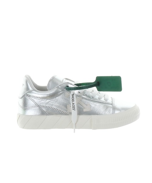 off white(オフホワイト)の「【Off-White】LOW VULCANIZED CALF LEATHER(スニーカー・レディース・ゼブラ/シルバー/ピンク・24.0cm/23㎝/23cm)」の3枚目の写真