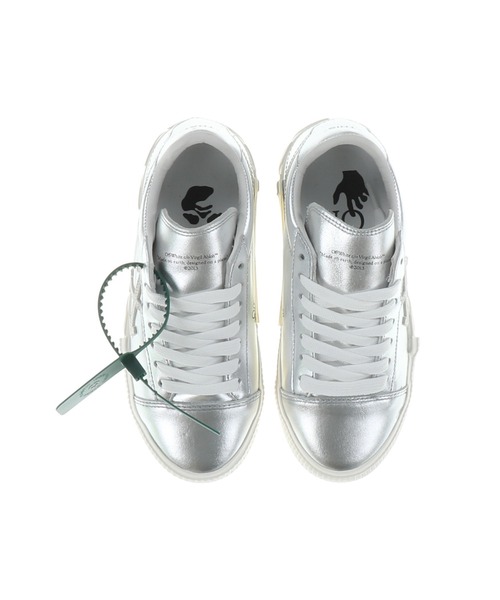 off white(オフホワイト)の「【Off-White】LOW VULCANIZED CALF LEATHER(スニーカー・レディース・ゼブラ/シルバー/ピンク・24.0cm/23㎝/23cm)」の11枚目の写真