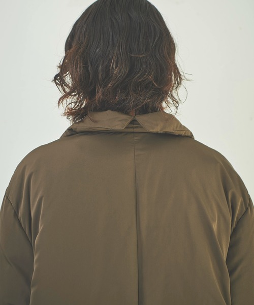 OUTERSUNSET（アウターサンセット）の「eco cloud 中綿 long coat（ダウンジャケット/コート・レディース・ブラック/ブラウン・SMALL/MEDIUM）」の4枚目の写真