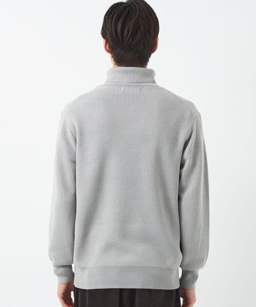 green label relaxing(グリーンレーベルリラクシング)の「カタアゼ タートルネック ニット -ウォッシャブル-(ニット/セーター・メンズ・ブラック/ダークブラウン/ライトグレー/モカ・S/L/M/XL)」の19枚目の写真