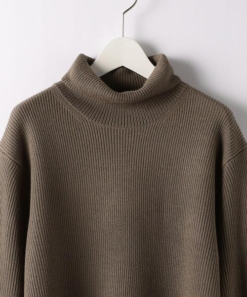 green label relaxing(グリーンレーベルリラクシング)の「カタアゼ タートルネック ニット -ウォッシャブル-(ニット/セーター・メンズ・ブラック/ダークブラウン/ライトグレー/モカ・S/L/M/XL)」の13枚目の写真
