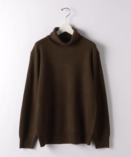 green label relaxing(グリーンレーベルリラクシング)の「カタアゼ タートルネック ニット -ウォッシャブル-(ニット/セーター・メンズ・ブラック/ダークブラウン/ライトグレー/モカ・S/L/M/XL)」の14枚目の写真
