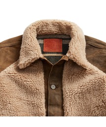 RRL（ダブル アール エル）の「フリースパネルド デニム ジャケット 