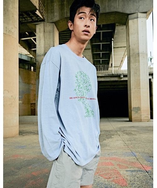 VIBGYOR(ヴィブジョー)の「【Re:one】-OVERR- PIGMENT PIXEL L/S TEE(MA)(Tシャツ/カットソー・メンズ・サックスブルー/パープル・FREE)」の12枚目の写真