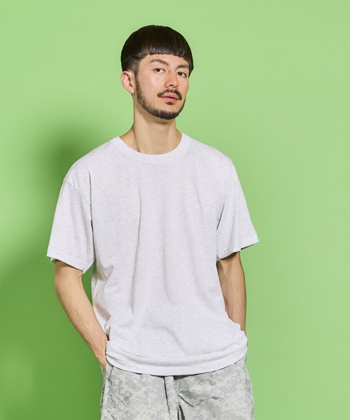 MILITARY（ミリタリー）の「SWING T-SHIRTS / スウィング Tシャツ（Tシャツ/カットソー・メンズ・アッシュグレー・XX-LARGE/LARGE/MEDIUM/X-LARGE）」の3枚目の写真
