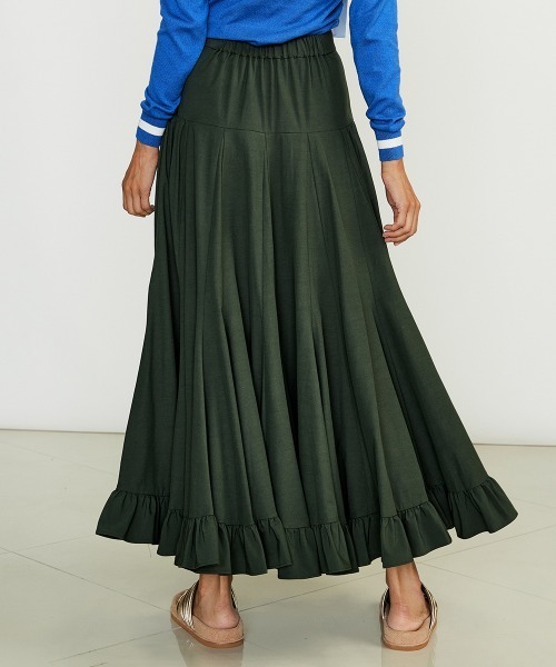 DOUBLE STANDARD CLOTHING(ダブルスタンダードクロージング)の「DSC/ ボリュームフレアスカート(スカート・レディース・ブルー/カーキ・36/38)」の6枚目の写真