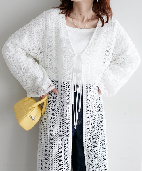 DISCOAT（ディスコート）の「ジャガードレースガウン（ワンピース・レディース・オフホワイト/アイボリー・FREE）」の21枚目の写真