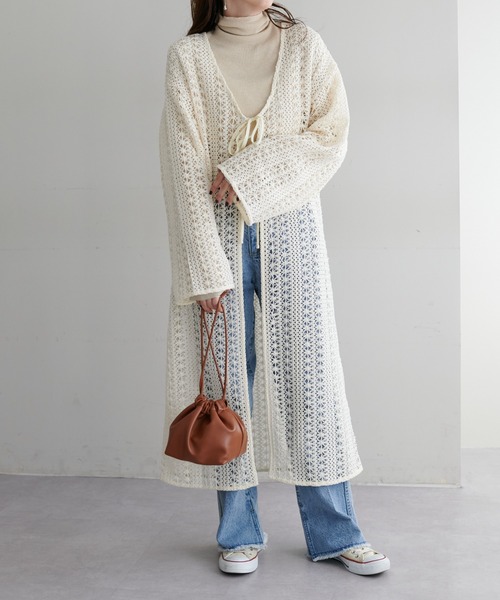 DISCOAT（ディスコート）の「ジャガードレースガウン（ワンピース・レディース・オフホワイト/アイボリー・FREE）」の11枚目の写真