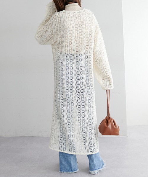 DISCOAT（ディスコート）の「ジャガードレースガウン（ワンピース・レディース・オフホワイト/アイボリー・FREE）」の4枚目の写真