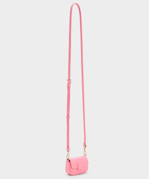 CHARLES & KEITH（チャールズ & キース）の「【販売終了】マイクロ コアスクエアプッシュロックバッグ（ポーチ・レディース・ブルー/グリーン/レンガ/ピンク/ブラック・XS）」の18枚目の写真