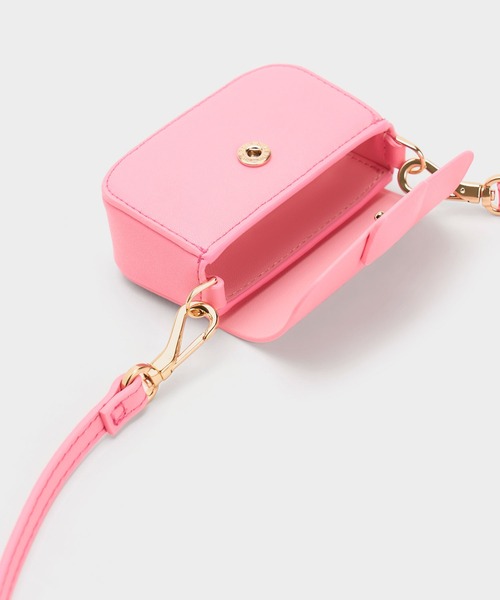 CHARLES & KEITH（チャールズ & キース）の「【販売終了】マイクロ コアスクエアプッシュロックバッグ（ポーチ・レディース・ブルー/グリーン/レンガ/ピンク/ブラック・XS）」の21枚目の写真