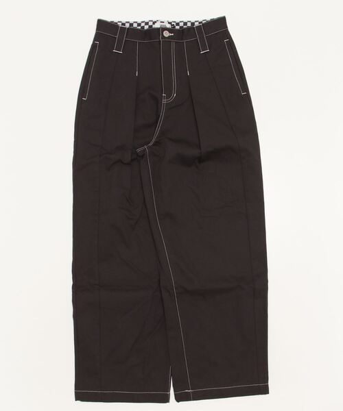 VANS（バンズ）の「VANS ヴァンズ W Tack Wide PNT ロングパンツ 123R3140100 BLACK（その他パンツ・レディース・ブラック・SMALL/MEDIUM）」の4枚目の写真
