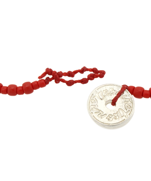 CIAOPANIC（チャオパニック）の「【Ciaopanic】　ビーズアンクレット（アンクレット・メンズ・サックスブルー/レッド/ホワイト/ブルー・FREE）」の6枚目の写真