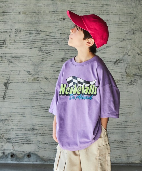 PAIRMANON STREET（ペアマノンストリート）の「【PAIRMANON STREET】【プレミアムコットン100】【かぞくおそろい】選べるデザインユニセックスTシャツ（Tシャツ/カットソー・キッズ・ホワイト系その他4/パープル系その他/ホワイト系その他2/ベージュ系その他/ブルー系その他3/グリーン系その他/ベージュ系その他2/ブラック系その他2/ブラック系その他5/ホワイト系その他3/オレンジ系その他/パープル系その他2/ホワイト系その他5/ブラック系その他3/レッド系その他/ブルー系その他2/ブルー系その他/ブラック系その他4/ブラック系その他/ホワイト系その他・100/90/150/110/120/130/80/140）」の18枚目の写真