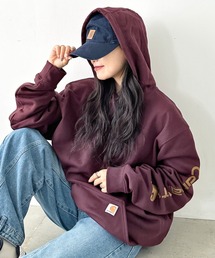 Carhartt(カーハート)の「Carhartt(カーハート)/ ルーズフィット 袖ロゴ パーカー スウェット フーディー ミッドウエイト オーバーサイズ / K288 / Loose Fit Midweight Logo Sleeve Graphic Sweatshirt(パーカー)」