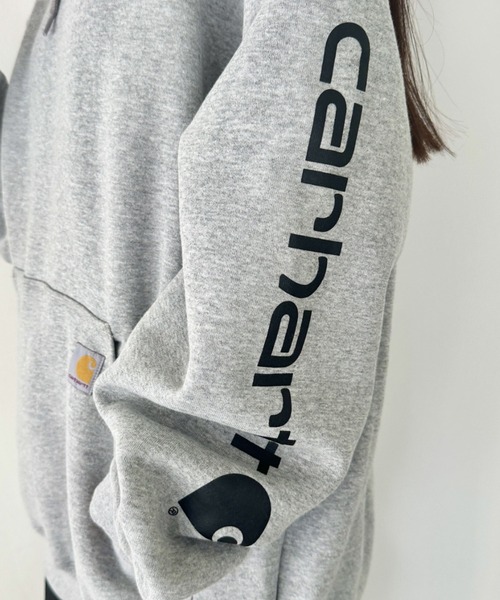 セール】Carhartt(カーハート)/ ルーズフィット 袖ロゴ パーカー