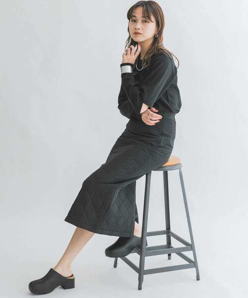 KBF(ケイビーエフ)の「エルボースリットカットソー(Tシャツ/カットソー・レディース・ブラック/アイボリー/グレー系その他・ONE)」の10枚目の写真