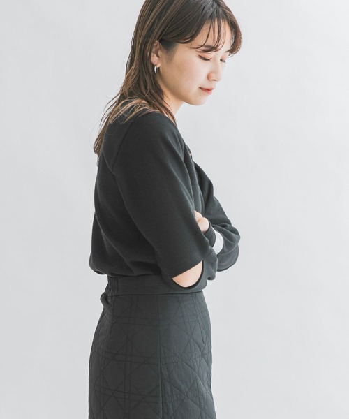 KBF(ケイビーエフ)の「エルボースリットカットソー(Tシャツ/カットソー・レディース・ブラック/アイボリー/グレー系その他・ONE)」の15枚目の写真