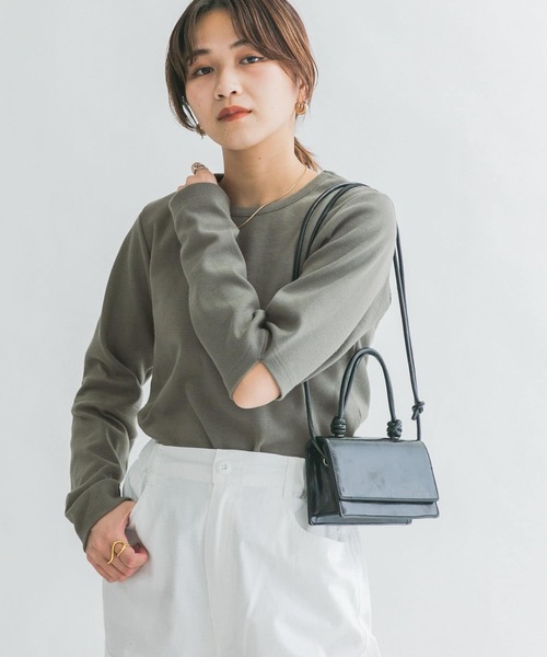 KBF(ケイビーエフ)の「エルボースリットカットソー(Tシャツ/カットソー・レディース・ブラック/アイボリー/グレー系その他・ONE)」の16枚目の写真