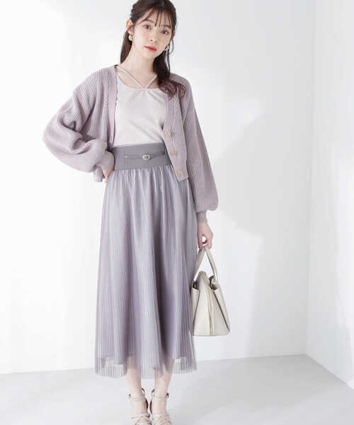 PROPORTION BODY DRESSING（プロポーションボディドレッシング）の「＜Ｅ＞コルセットチュールスカート / 1213127200（スカート・レディース・グレー/ダークグレー・SMALL/MEDIUM）」の10枚目の写真