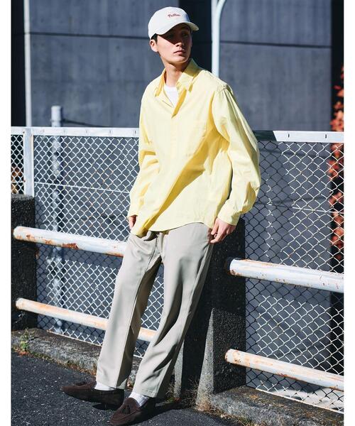 green label relaxing（グリーンレーベルリラクシング）の「コットンシルク ボイル ジャストルーズ シャツ（シャツ/ブラウス・メンズ・ベージュ/ロイヤルブルー/ネイビー/イエロー・L/M/S/XL）」の8枚目の写真