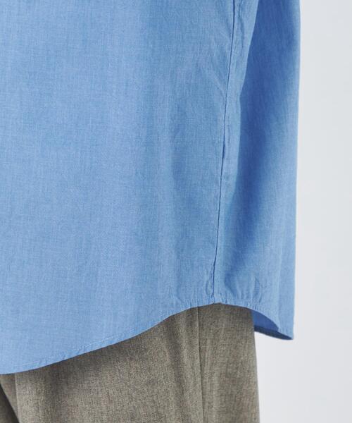 green label relaxing（グリーンレーベルリラクシング）の「コットンシルク ボイル ジャストルーズ シャツ（シャツ/ブラウス・メンズ・ベージュ/ロイヤルブルー/ネイビー/イエロー・L/M/S/XL）」の14枚目の写真