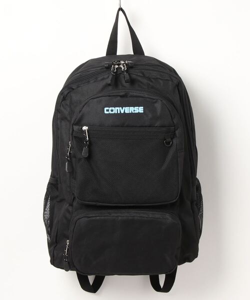 CONVERSE(コンバース)の「CONVERSE / POLY 2POCKET BACKPACK M(バックパック/リュック・レディース・ホワイト/ブラック/サックスブルー/ピンク・FREE)」の4枚目の写真