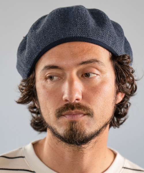 Magine(マージン)の「mko11032-LINEN THERMO BERET ベレー帽(ハンチング/ベレー帽・メンズ・ブラック/グレー/ネイビー/ブラウン・FREE)」の4枚目の写真