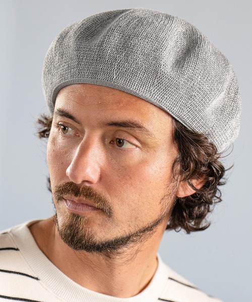 Magine(マージン)の「mko11032-LINEN THERMO BERET ベレー帽(ハンチング/ベレー帽・メンズ・ブラック/グレー/ネイビー/ブラウン・FREE)」の9枚目の写真