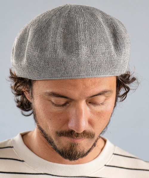 Magine(マージン)の「mko11032-LINEN THERMO BERET ベレー帽(ハンチング/ベレー帽・メンズ・ブラック/グレー/ネイビー/ブラウン・FREE)」の10枚目の写真