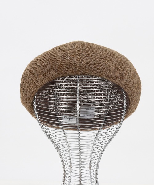 Magine(マージン)の「mko11032-LINEN THERMO BERET ベレー帽(ハンチング/ベレー帽・メンズ・ブラック/グレー/ネイビー/ブラウン・FREE)」の15枚目の写真