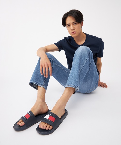 tommy jeans(トミー ジーンズ)の「【オンライン限定】プールスライドサンダル(サンダル・メンズ・イエロー/グリーン/ブラック/ネイビー/ネイビー系1・26cm/26.5cm/27.5cm/25cm)」の12枚目の写真