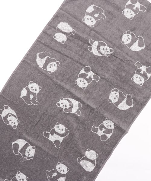 Port（ポート）の「【 Port / ポート 】 パンダ デザイン ジャガード バスタオル（タオル・レディース・ピンク/ブラック/ホワイト/ベージュ・FREE）」の14枚目の写真