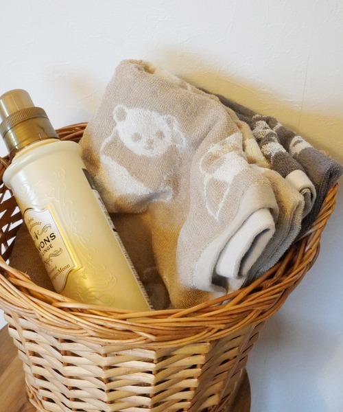 Port（ポート）の「【 Port / ポート 】 パンダ デザイン ジャガード バスタオル（タオル・レディース・ピンク/ブラック/ホワイト/ベージュ・FREE）」の13枚目の写真