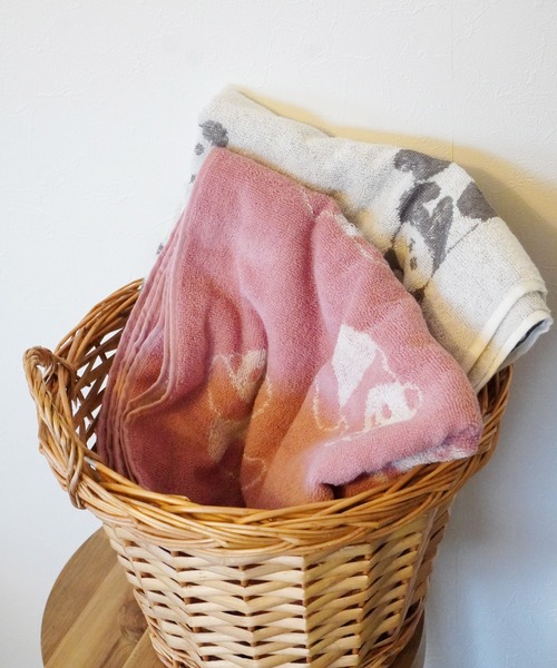 Port（ポート）の「【 Port / ポート 】 パンダ デザイン ジャガード バスタオル（タオル・レディース・ピンク/ブラック/ホワイト/ベージュ・FREE）」の11枚目の写真