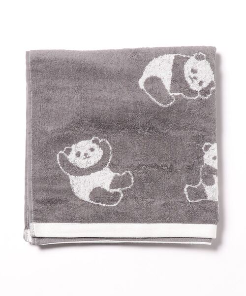 Port（ポート）の「【 Port / ポート 】 パンダ デザイン ジャガード バスタオル（タオル・レディース・ピンク/ブラック/ホワイト/ベージュ・FREE）」の10枚目の写真