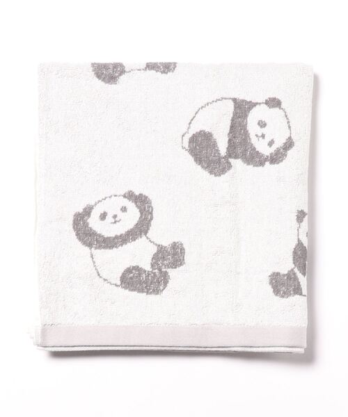 Port（ポート）の「【 Port / ポート 】 パンダ デザイン ジャガード バスタオル（タオル・レディース・ピンク/ブラック/ホワイト/ベージュ・FREE）」の20枚目の写真