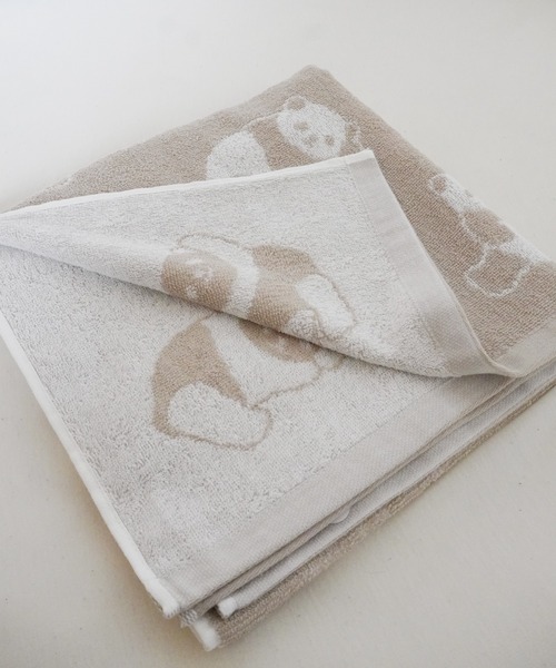 Port（ポート）の「【 Port / ポート 】 パンダ デザイン ジャガード バスタオル（タオル・レディース・ピンク/ブラック/ホワイト/ベージュ・FREE）」の18枚目の写真