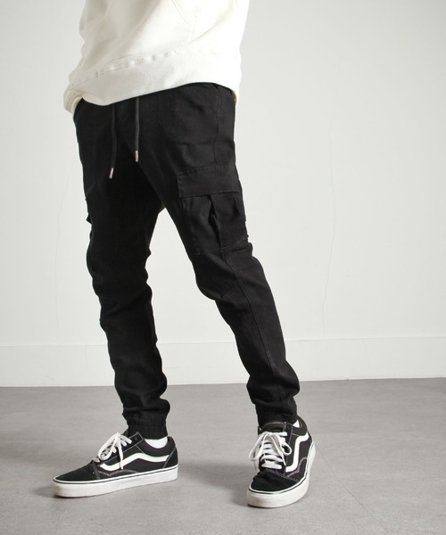 ZIP FIVE（ジップファイブ）の「【ZIP FIVE】デニム&チノ スキニーカーゴジョガーパンツ（カーゴパンツ・メンズ・ブラック/ベージュ/カーキ/サックスブルー/ブルー/ブラック系・SMALL/MEDIUM/LARGE/X-LARGE）」の12枚目の写真