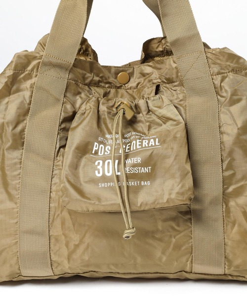 POST GENERAL（ポストジェネラル）の「【POST GENERAL】ショップバスケットバッグ（エコバッグ/サブバッグ・レディース・ベージュ/ブラック・FREE）」の11枚目の写真