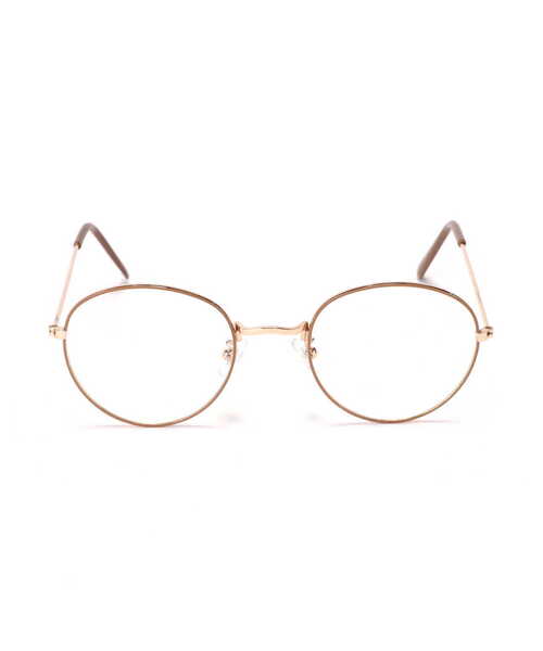 N.(N. Natural Beauty Basic)(エヌエヌナチュラルビューティーベーシック)の「スリムフレームメガネ(サングラス・レディース・ゴールド/ブラウン・フリ-)」の1枚目の写真