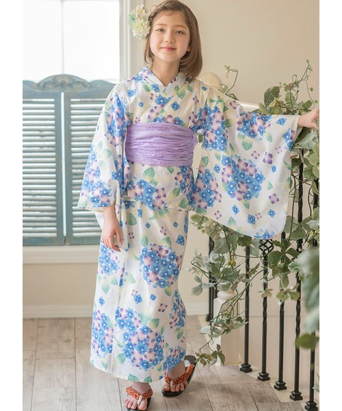 Catherine Cottage(キャサリンコテージ)の「2WAYセパレート浴衣(浴衣・キッズ・サックスブルー/アイボリー/ブルー/ホワイト系2/ピンク系1/ピンク系2/ホワイト系1/ブラック/ブルー系3/ホワイト系4/ピンク系3/ブルー系4・M/L/XS/S)」の16枚目の写真