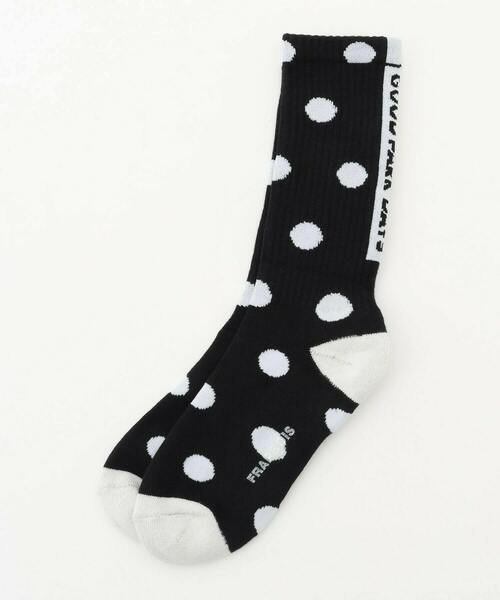 FRAPBOIS（フラボア）の「ドットソックス（ソックス/靴下・レディース・ホワイト/ブラック/グリーン・FREE）」の2枚目の写真